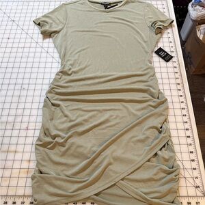 Express Light Olive Midi Bodycon Dress size M